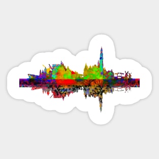 Amsterdam Skyline Sticker